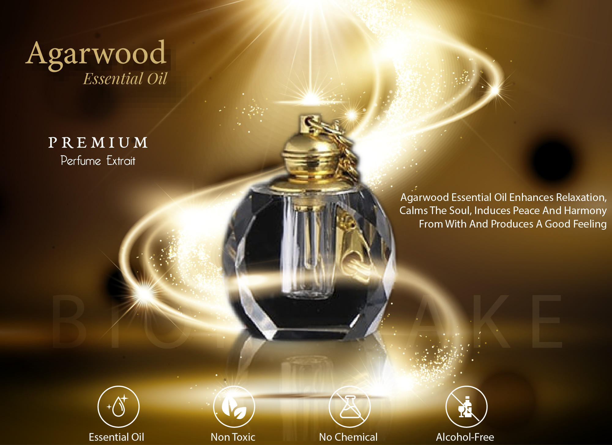 Tinh dầu Trầm Hương cao cấp - Agarwood Essential Oil